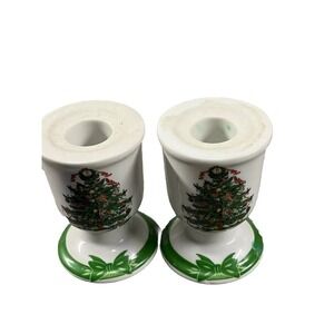 Georges Briard Yule Tide Candlestick Candle Holder Set of 2